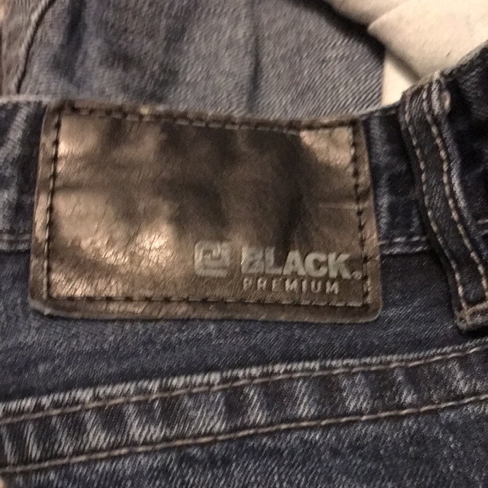 Black Premium low rise slim straight jeans size 30/32 - Picture 15 of 16
